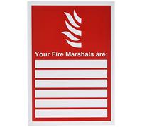 Safety Sign Your Fire Marshals A4 PVC