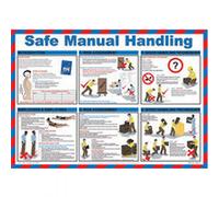 SIGNSLAB WC245 Safe Manual Handling Poster, 420 mm x 590 mm