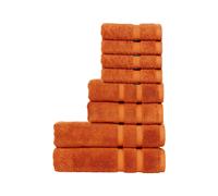 'Signum' Heavyweight 100% Combed Cotton 8 Piece Towel Bundle Christy Amber One Size