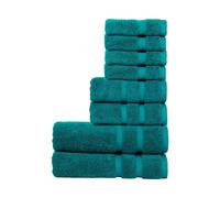 'Signum' Heavyweight 100% Combed Cotton 8 Piece Towel Bundle Christy Teal One Size