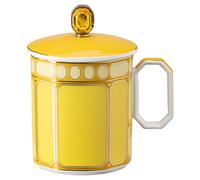 Signum mug with lid, Porcelain, Yellow