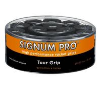 Signum Pro - Tour Grip - Tennis Badminton Overgrip 0.50mm - Box of 30 - Black