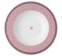 Signum soup plate, Porcelain, Pink