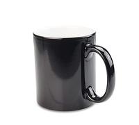 Signzworld Sublimation Mugs 11oz Colour Changing Black with Gift Box for Heat Press Transfer (72, Gloss)