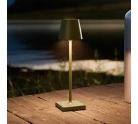 Sigor LED battery-powered table lamp Nuindie pocket, pine green, IP54, dimmable