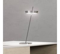 Sigor LED rechargeable table lamp Mahina chrome-coloured height 36 cm metal CCT