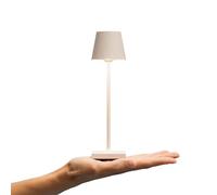 SIGOR Nuindie pocket Dimmable Rechargeable LED Table Lamp for Indoor and Outdoor Use, IP54, Height 21 cm, USB-C Rechargeable, 7 Hours, Beige Dune