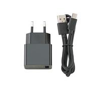 SIGOR USB-C Charging Cable with Power Supply for All Battery Lights with USB-C Connection, Length 1.2 m, Black