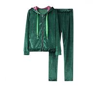 SIGOYI Velour Tracksuit Womens Set Zip Up Fleece Lined Hoodie & Joggers Fall Winter Warm Loungewear Fitness Workout Sets Plain Sweatsuit