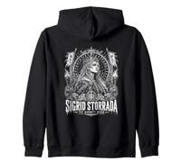 Sigrid Storrada The Haughty Viking Nordic Legend Zip Hoodie