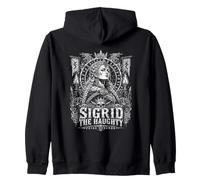 Sigrid The Haughty Pride Unbowed Norse Viking Shieldmaidens Zip Hoodie