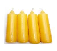 Sigro 12 Pieces Advent Candles, 4 Pc, 20 x 105 mm, Wax, Yellow, One Size