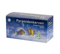 Sigro 50 Pieces Pyramid Candles, 14 x 74 mm, Wax, Yellow, One Size