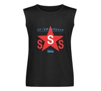 Sigue Sigue Sputnik 1986 Mens T-Shirt Unisex Sleeveless Tops Black Vest Tank Tee XL
