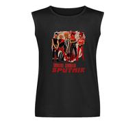 Sigue Sigue Sputnik British New Wave Rock Band Music Unisex Sleeveless T-Shirt Vests Top Black Mens Tank Tee XL