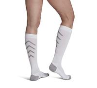 Sigvaris Well Being 401 Athletic Recovery Knee High Socks - 15-20 mmHg White Small 401CS00