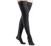 SIGVARIS Women’s DYNAVEN Closed Toe Thigh-Highs w/Grip-Top 20-30mmHg, Black, Extra Large Short
