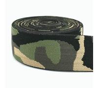SIHAOYY 1-5M 38mm Camouflage Elastic Band 1.7mm Thick Shoulder Bag Strap Rubber Bands Garment Belt Decor Stretch Tape Sewing Accessories