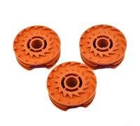 Sihavena 3-Pack Spool & Line for McGregor MET6032 MET4530 MET3525 for Worx WG119E String Trimmers, 1.5 mm Cord, Twin Line, 3 m Each