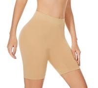 SIHOHAN Women Anti Chafing Shorts Under Dress Shorts Smooth Boxer Underwear Boyshort Panties for Yoga Sports(Beige,M)
