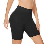 SIHOHAN Women Chub Rub Shorts Slip Shorts for Under Dresses Seamless Anti Chafing Underwear Boyshorts Panties Safety Long Briefs(Black,XL)