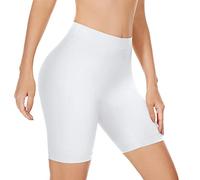 SIHOHAN Women Chub Rub Shorts Slip Shorts for Under Dresses Seamless Anti Chafing Underwear Boyshorts Panties Safety Long Briefs(White,XL)