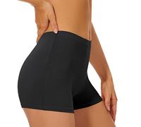 SIHOHAN Women Cotton Boyshorts Comfy Boxers Underwear Breathable Chub Rub Shorts Stretchy Safety Panties(Black,XL)