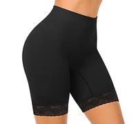 SIHOHAN Womens Anti Chafing Shorts Chub Rub Shorts Lace Slip Short Seamless Long Briefs for Under Dresses Skirts(Black,XXL)