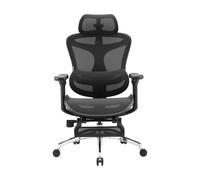 SIHOO Doro C300 Ergonomic Office Chair with Ultra Soft 3D Armrests, Dynamic Lumbar Support for Home Office, Adjustable Backrest Desk Chair with Pedal(Black)