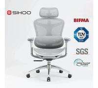 SIHOO Doro C300 Ergonomic Office Chair with Ultra Soft 3D Armrests, Dynamic Lumbar Support for Home Office Chair, Adjustable Backrest Desk Chair (White)