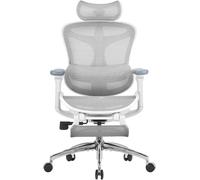 SIHOO Doro C300 Pro Ergonomic Office Chair with Ultra-Soft 6D Armrests, Dynamic Lumbar Support, Seat Depth Adjustment and Adjustable Backrest Desk Chair for Home Office with Pedal (White)