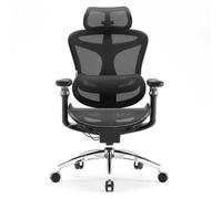 SIHOO Doro C300 Pro Ergonomic Office Chair with Ultra-Soft 6D Armrests, Dynamic Lumbar Support, Seat Depth Adjustment and Adjustable Backrest Desk Chair for Home Office (Black)