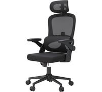 SIHOO Ergonomic Mesh Office Chair, High Back Desk Chair with 3D Armrests, Up & Down Lumbar Support, Swivel Computer Task Chair, Black