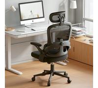 SIHOO M102C Ergonomic Mesh Office Chair, High Back desk chair with 3D Armrests, Up&Down Lumbar Support, Swivel Computer Task Chair, Black
