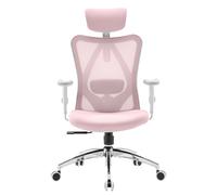 SIHOO M18 Ergonomic Office Chair, Computer Desk Chair with Adjustable Headrest and Lumbar Support, High Back Executive Swivel Chair for Home Office (Morandi Pink)