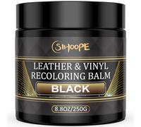 SIHOOPE 8.8oz Leather Recoloring Balm,Black Leather Repair Kit for Furniture,Leather Dye Filler,Couch Paint and Repair,Leather Color Restorer for Couches,Leather Scratch Remover for Car Interior