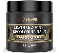 SIHOOPE 8.8oz Leather Recoloring Balm,Dark Gray Leather Repair Kit for Furniture,Leather Dye Filler,Couch Paint and Repair,Leather Color Restorer for Couches,Leather Scratch Remover for Car Interior