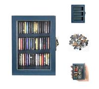 SIHPTO Anxiety Mini Bookshelf Ornament Small Bookshelf Miniature Library with 60pcs Mini Books，Doll House Decor Shake Away Your Anxiety，Home Decoration for Book Lovers
