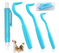 SiHuiTu 3 Pieces of Tick Remover Tools for Dogs, Painlessly Tick Removal Tool, Multifunctional Tick Remover Kit for Dog Cats Rabbits, Ideal Tick Hooks for Pet Shop Including Storage Box (Blue)