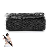 SiHuiTu African Net Sponge Bath, Beauty Skin Wash Towel, African Exfoliating Net, Nylon Back Scrubbers Shower Body Cleaning Spa Massage Bath Towel, Back Scrubber, Natural Sponge (Black)