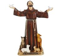 SIIEEC 8'' St. Francis of Assisi Statue, Brown