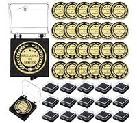 Siifert 24 Pcs Employee of The Month Lapel Pin 1.38 Inch Excellence in Service Enamel Pins with Box for Customer Service Staff Award Outstanding Coworker Team Recognition Gift