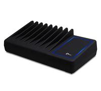 SIIG 10 Port 90W USB Charging station with Qi wireless and USB C Charging, Ambient Light Deck compatible with iPhone iPad Samsung Galaxy Google Nexus