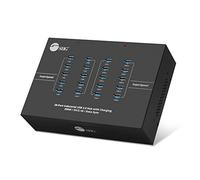SIIG 20-Port Industrial USB 3.0 Hub with Charging - 200W, 5Gbps with 5V/2.1A per Port, Powered Multiport Hub Expander for Laptop, Tablets, Cellphone, External HDD, Keyboard and Mouse (ID-US0611-S1)