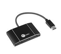 SIIG 3 Port DisplayPort 1.4 to HDMI MST Hub 4K - 1x3 DP 1.4 to HDMI Multi Monitor Splitter and Adapter - for Windows PCs and Laptops (NOT for Mac OS) CE-DP0Q11-S1