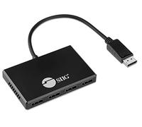 SIIG DisplayPort 1.4 to DisplayPort MST Hub Video Splitter 4K - DisplayPort Splitter 1 in 4 Out, Multi Stream Transport DisplayPort Hub, DP Daisy Chain Monitor, Not for MacOS (CE-DP0R11-S1)