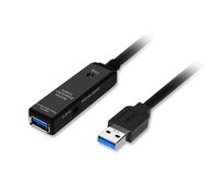 SIIG USB 3.0 Active Repeater Cable 15-Meters, USB Extension Cable for USB Flash Drive, Hard Drive, VR, Printer, Camera (JU-CB0711-S1)