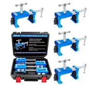 SIIIXS 4-Pack Blue Cabinet Clamps,Face Frame Clamps for Installing Cabinets