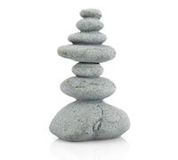 SiissaPeksid Aquarium Decor,7-Stone Mini Stacked Zen Rock Stone Decor - Balanced Stones Cairn Statue for Garden, Fish Tank, and Micro Landscape (3.7" H)