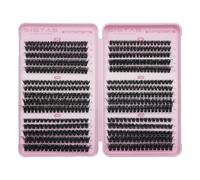 SIISTAS Individual Eyelashes 80D+100D+120D Cluster Lashes DIY Eye Lashes Fluffy Russian Eyelashes Extensions 8-16MM Volume Lash Clusters D Curl Durable Eyelash Clusters for Girls and Women(B07)
